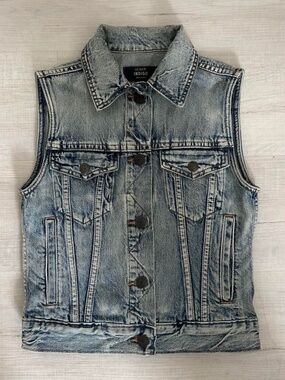 JCrew Indigo Blue Denim Vest XXS